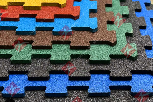 Резиновое покрытие Puzzle 1000×1000×10 мм